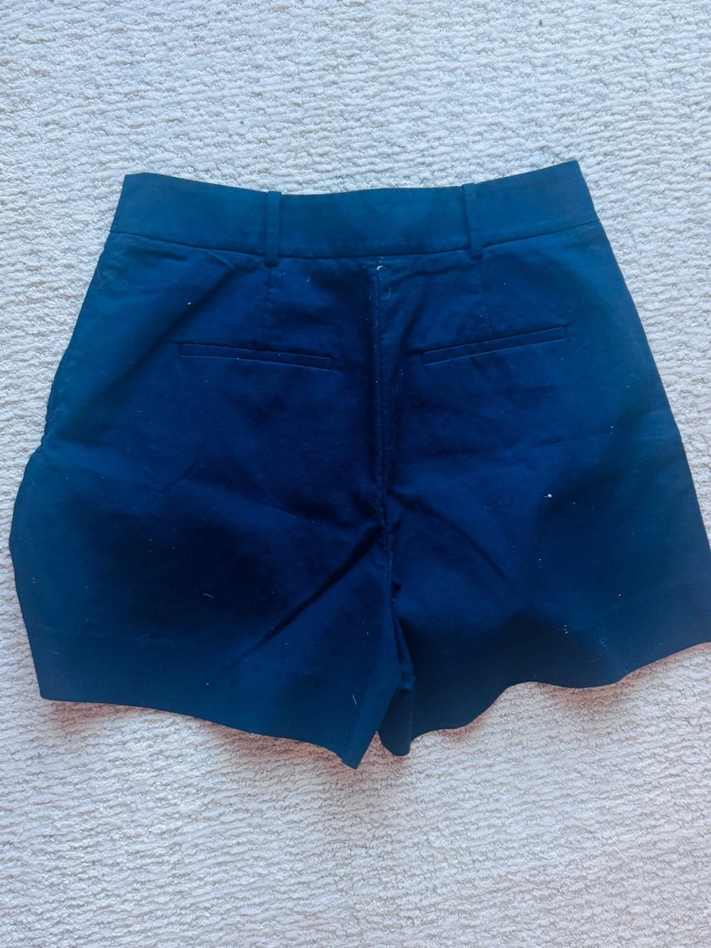 Rebecca Taylor Navy High-Waist Tailored Shorts never worn size Large